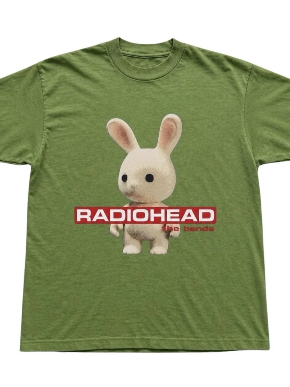 Green Radiohead The Bends Bunny Graphic Tee, gift for fan